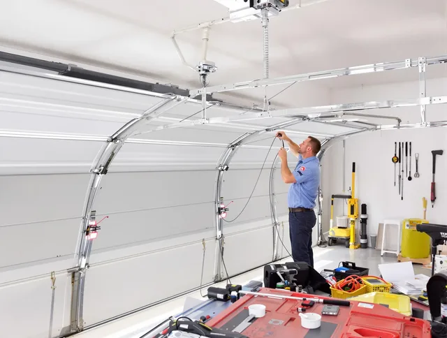 Garage door cable repair service by Bradenton Garage Door Repair in Bradenton