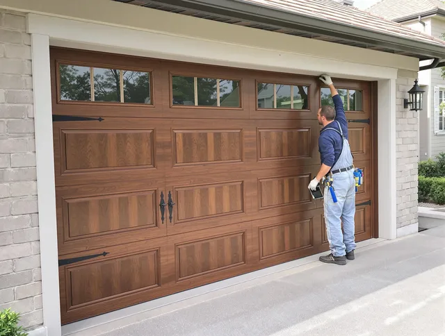 Custom garage door showcase by Bradenton Garage Door Repair in Bradenton