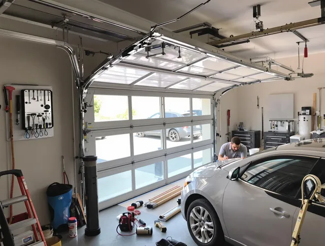 Garage door noise reduction service by Bradenton Garage Door Repair in Bradenton