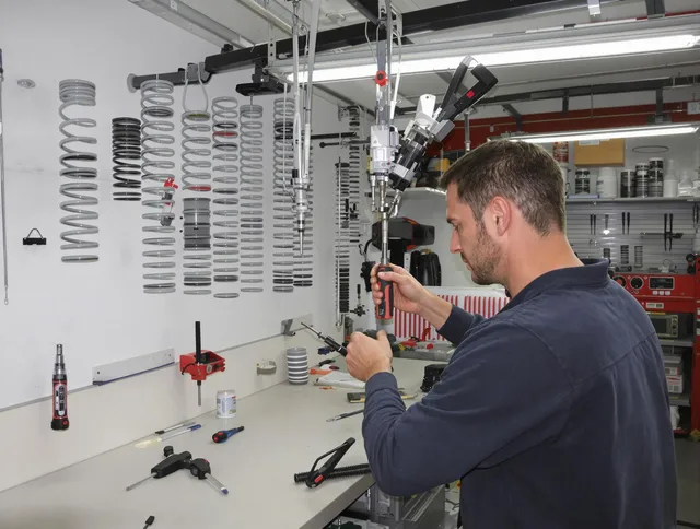 Bradenton Garage Door Repair safety certified technician performing precision spring replacement in Bradenton